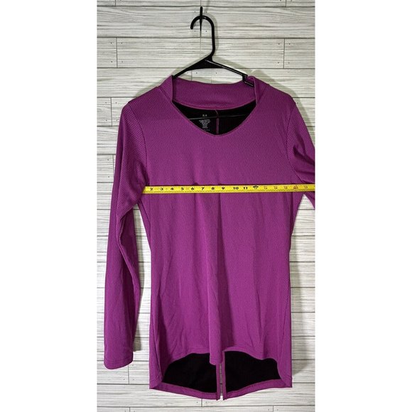 Kerrits Equestrian Apparel Ladies Groundwork Top Purple Size Medium Split Tail - Picture 5 of 8